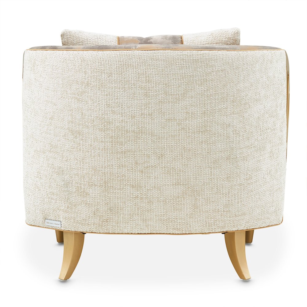 La Terrazza Accent Chair - Cappuccino/Light Champagne