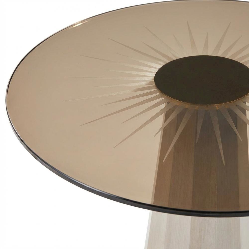 St. Charles Chairside Table - Dove Gray