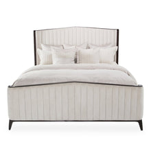 Paris Chic Cal. King Channel Tufted Panel Bed - Espresso