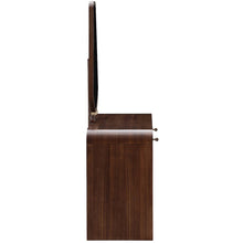 Houston Vanity Table with Mirror - Walnut