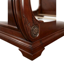 Cortina Cal. King Sleigh Bed - Honey Walnut