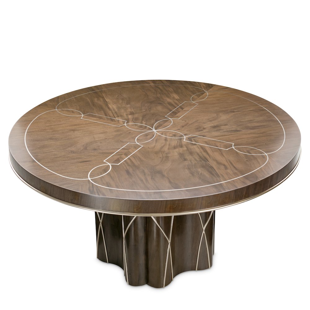 Villa Cherie Round Dining Table - Hazelnut