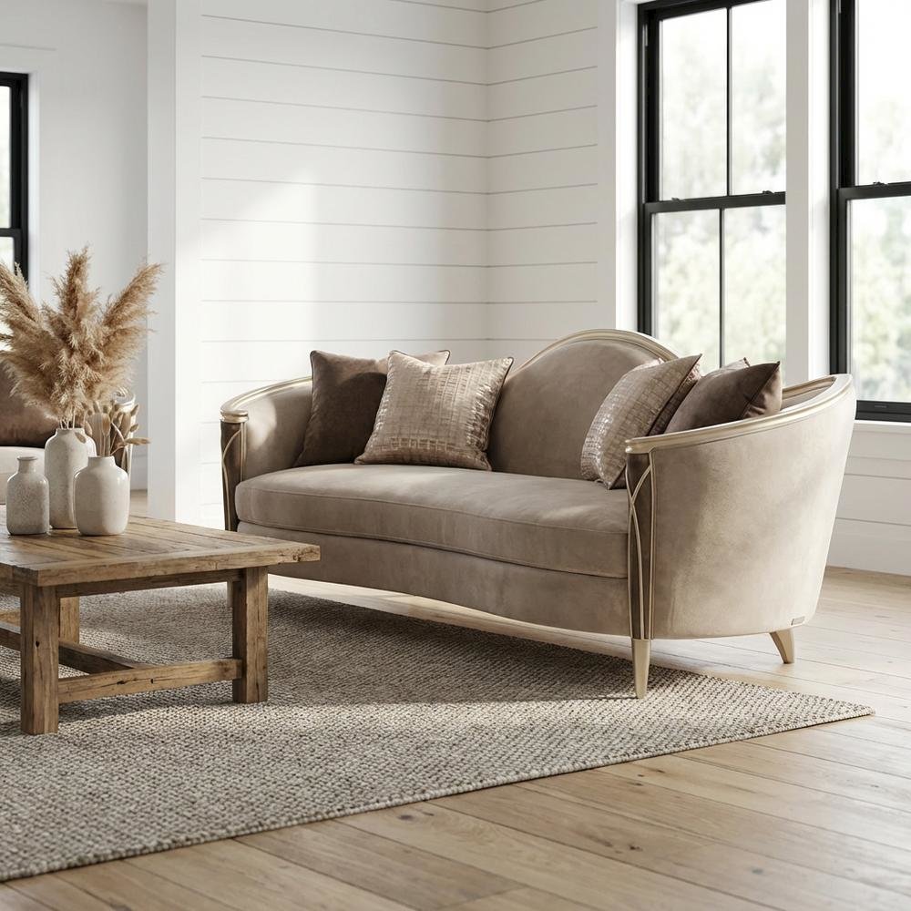 Villa Cherie Sofa - Porcini/Hazelnut
