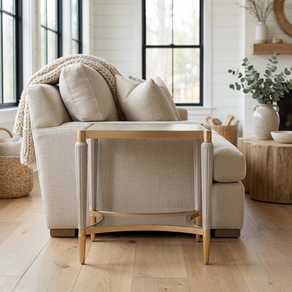 St. Charles End Table - Dove Gray