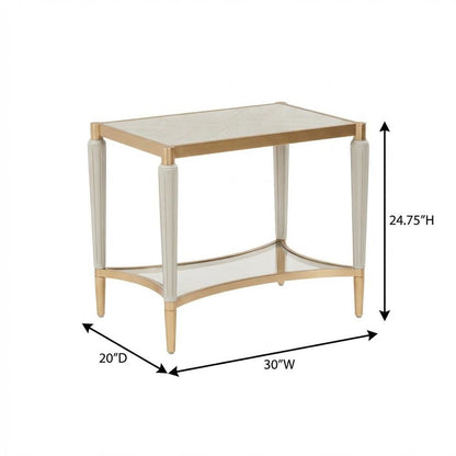 St. Charles End Table - Dove Gray