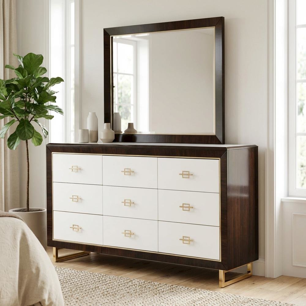 Belmont Place Dresser & Mirror - Espresso