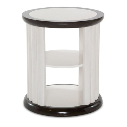 Paris Chic Round End Table - Espresso
