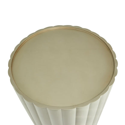 Malibu Crest Round Dining Table - Chardonnay