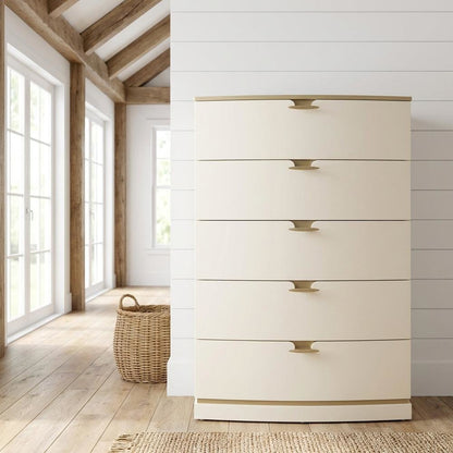 La Terrazza 5-Drawer Chest - Creamy Pearl
