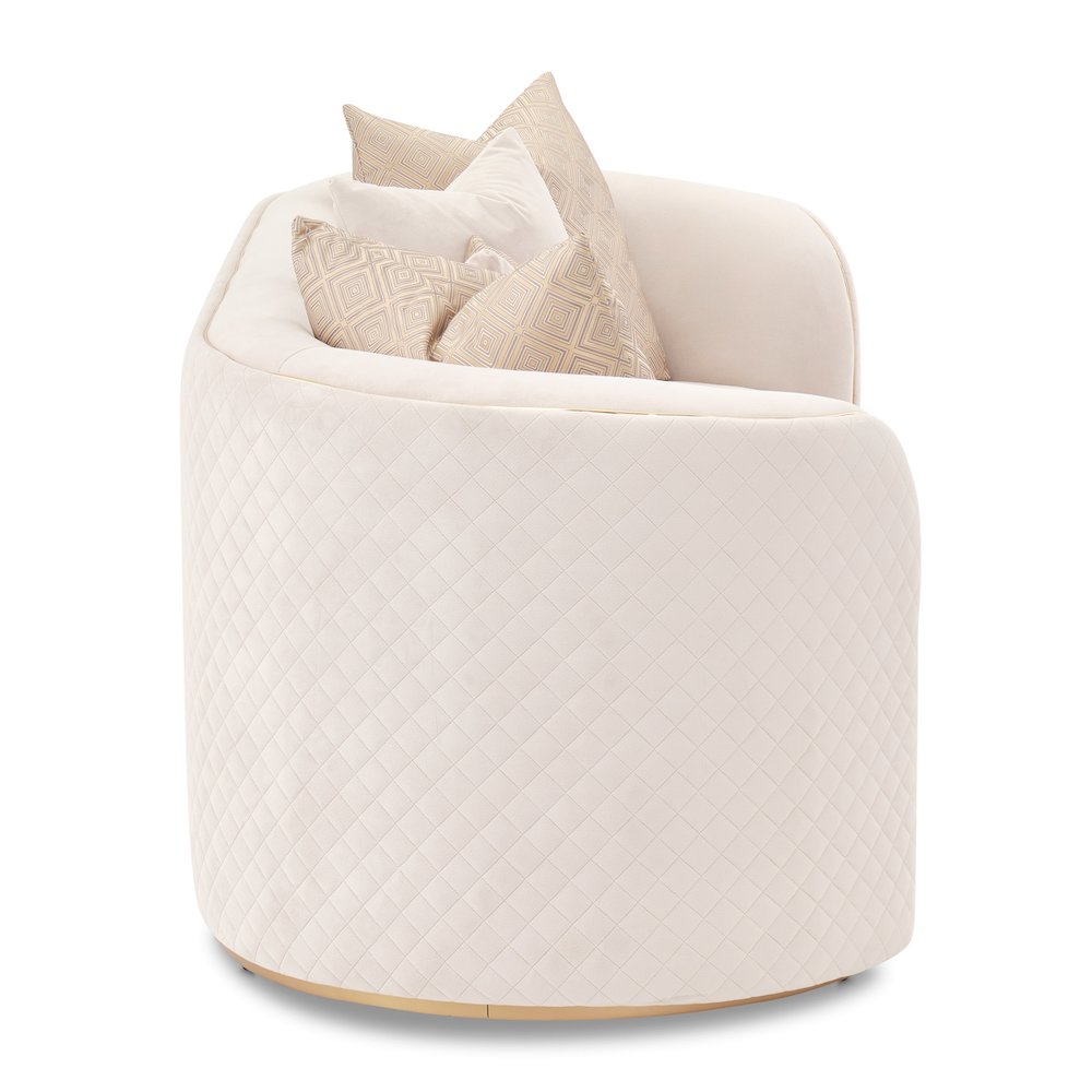 Ariana Loveseat - Beige/Gold