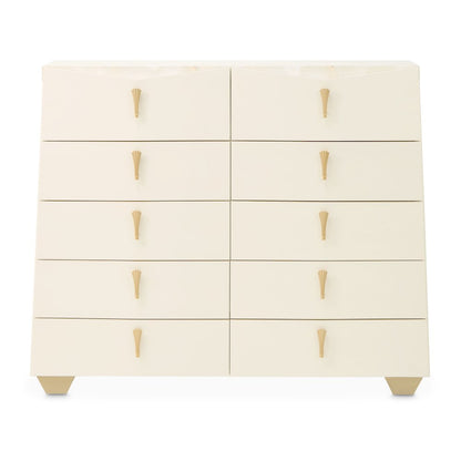 Fantosini 10-Drawer Mule Chest - Creamy Pearl