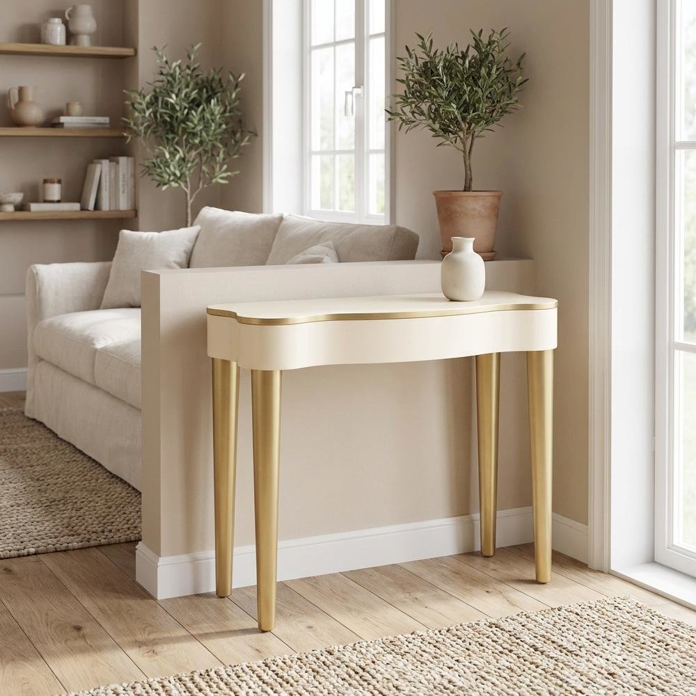 La Terrazza Console Table - Creamy Pearl