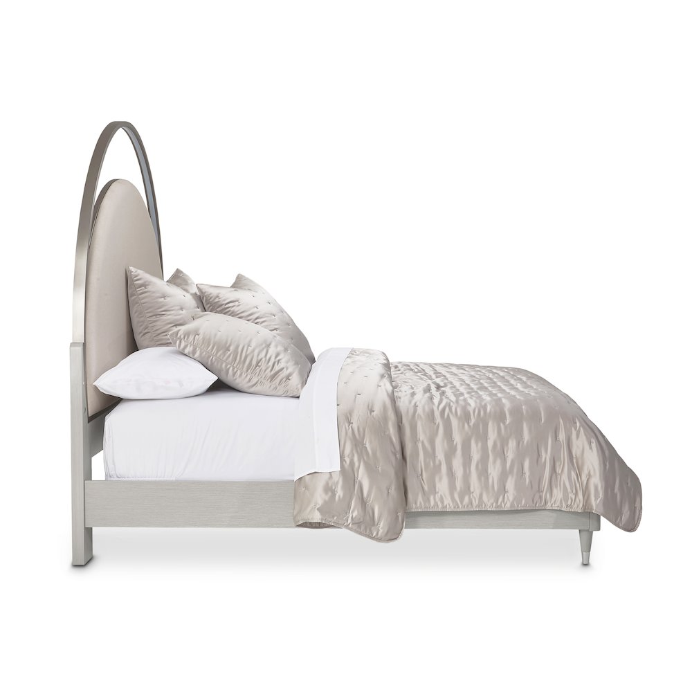 Eclipse Eastern King Upholstered Bed with LED Lights - Moonlight