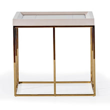 Carmela Side Table - Shimmer Ivory