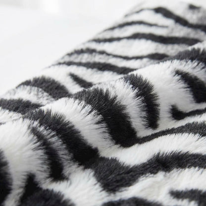 Zephyr 56"x72" in Faux-Fur Throw - Ebony
