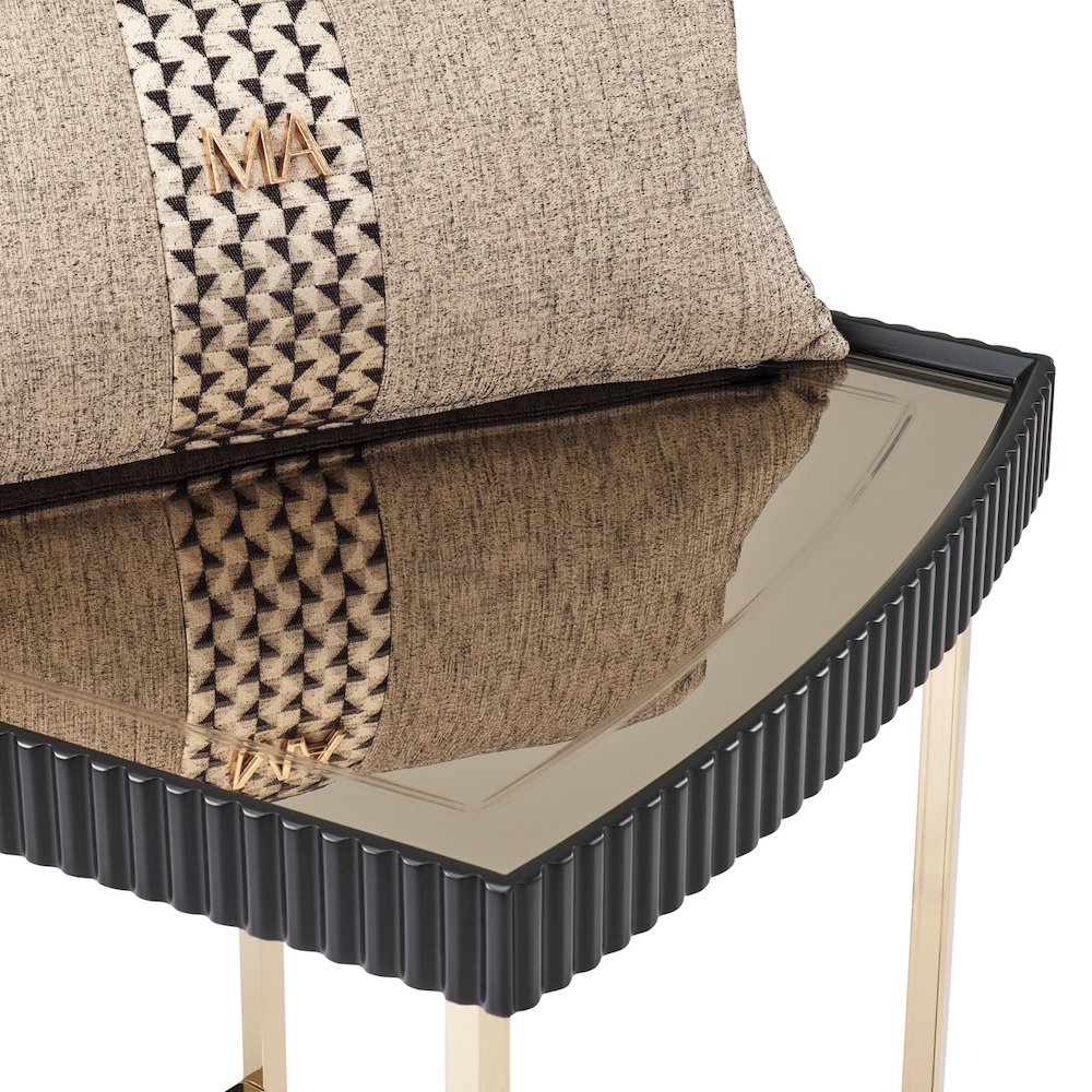 Lisbon Side Table - Silken Matte Black