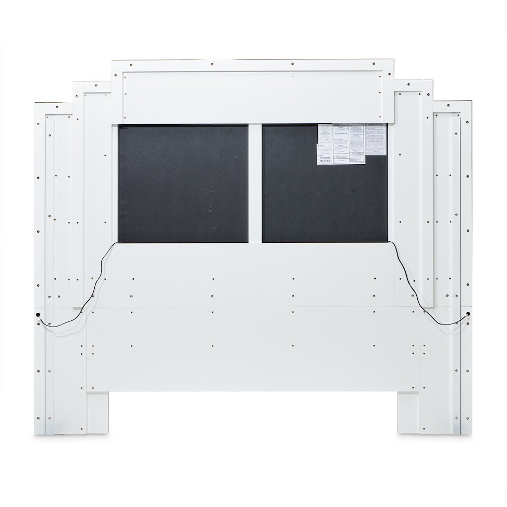 Palm Gate Queen Upholstered Bed - Cloud White