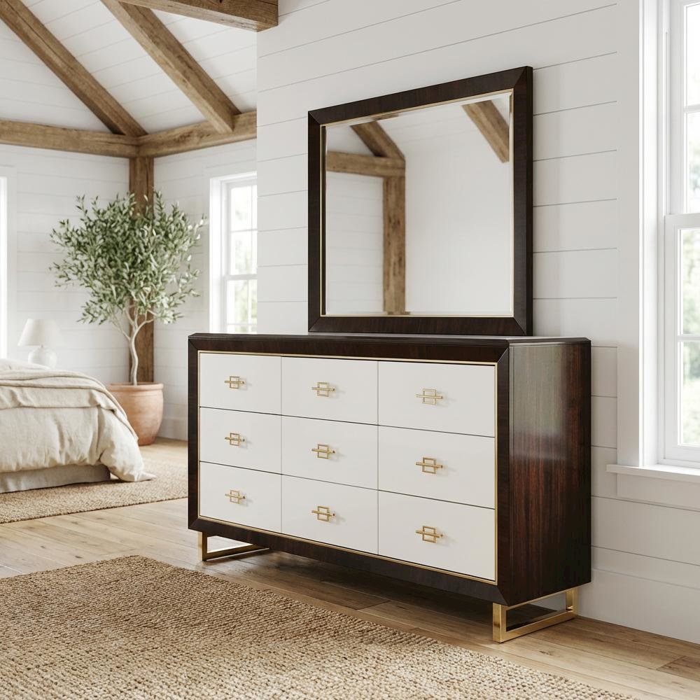 Belmont Place Dresser & Mirror - Espresso