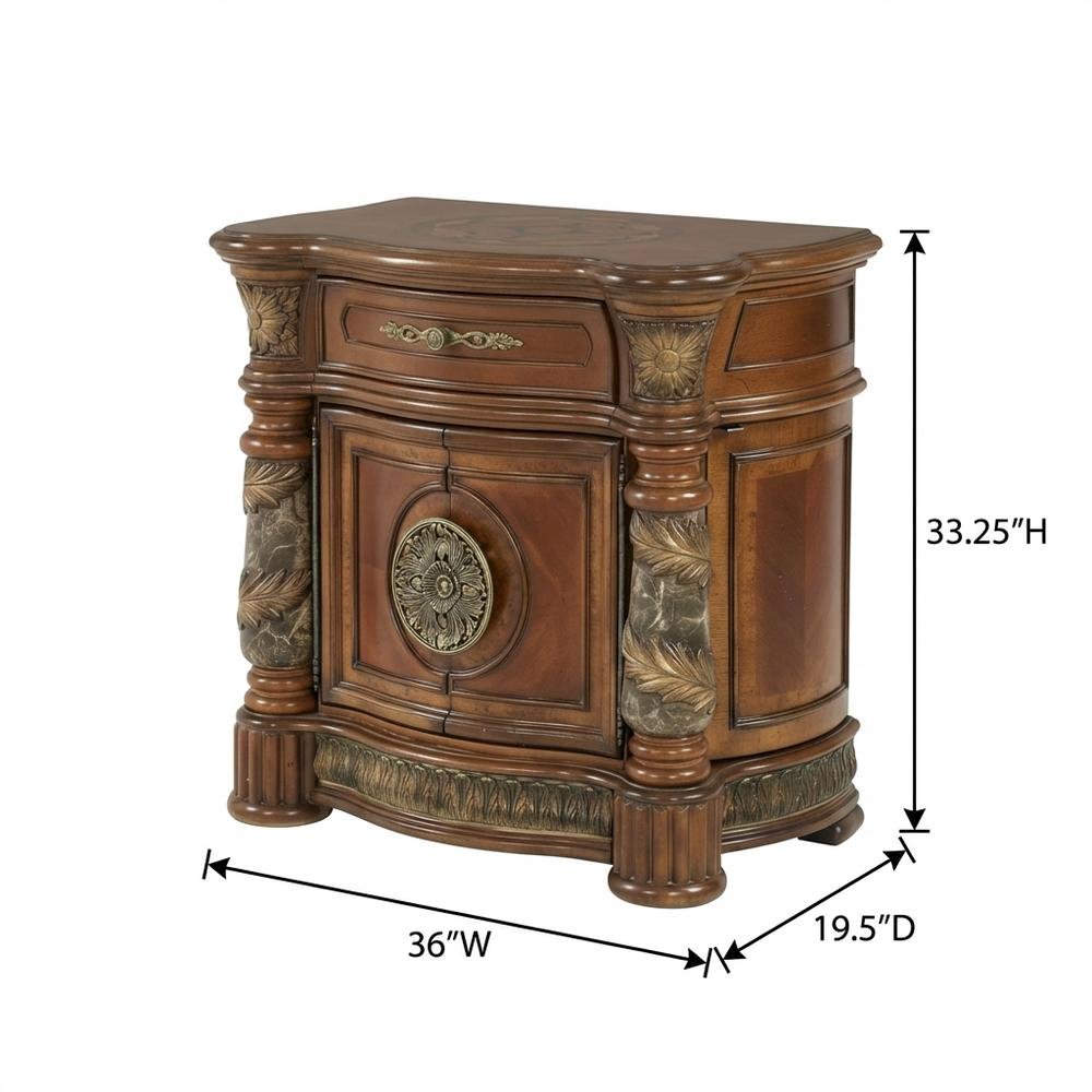 Villa Valencia Bedside Chest - Classic Chestnut