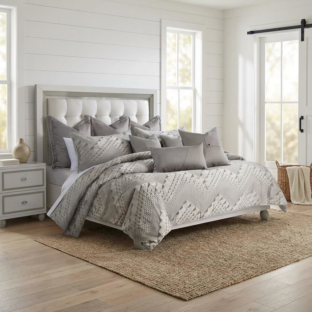 Peak View 10-Piece King Comforter Set - Taupe