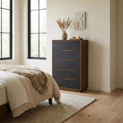 Kayner 5-Drawer Chest - Charcoal