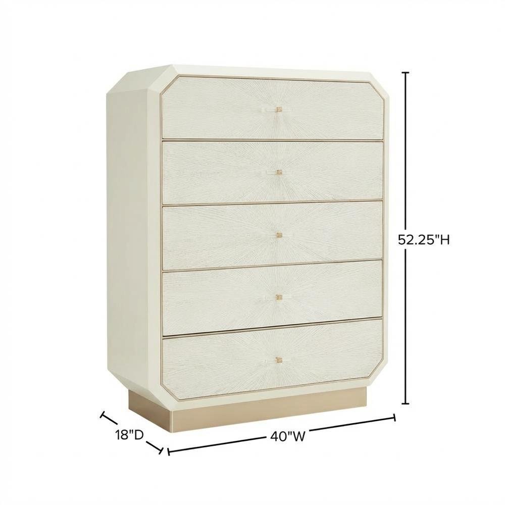 La Rachelle 5-Drawer Chest - Champagne