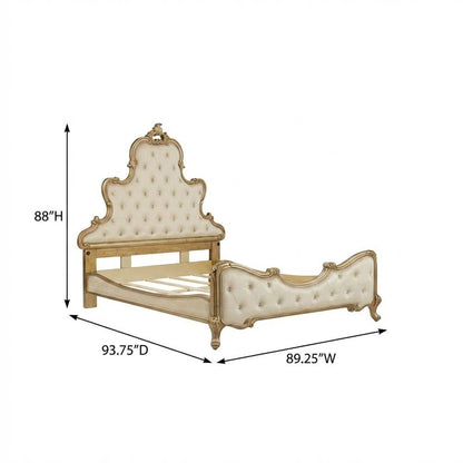 Platine de Royale Cal King Panel Bed - Antique Platinum