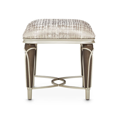 Villa Cherie Ottoman - Bisque/Hazelnut
