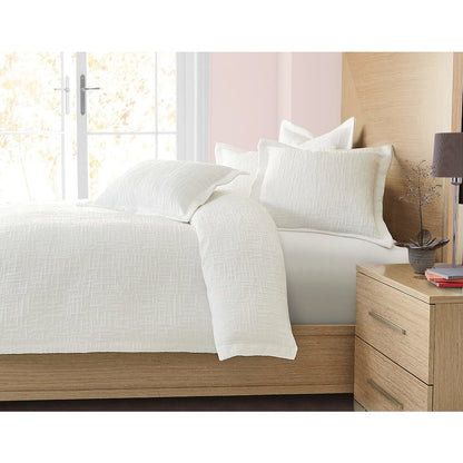 Hillton 5-Piece Queen Duvet Set - White