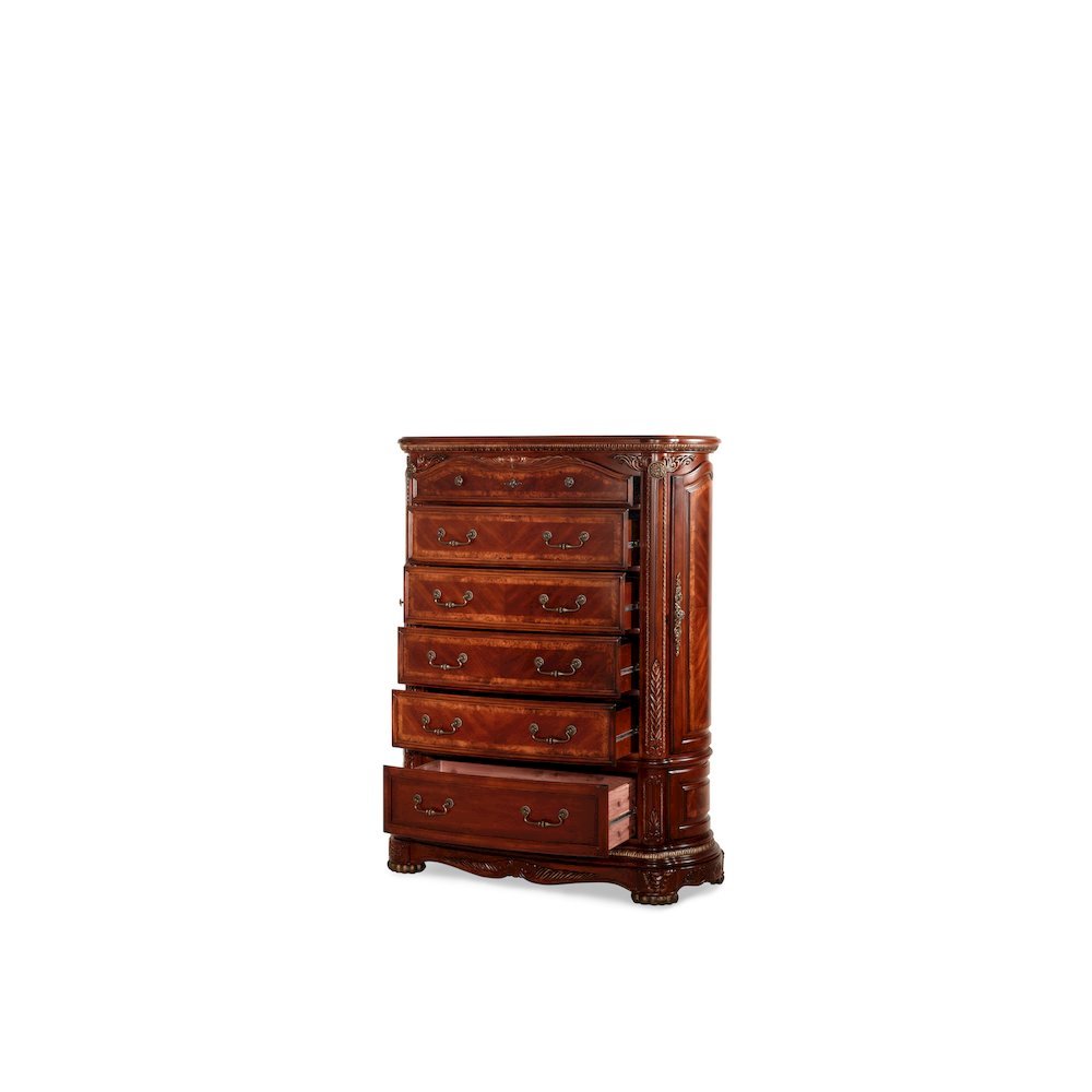 Cortina 6-Drawer Chest - Honey Walnut