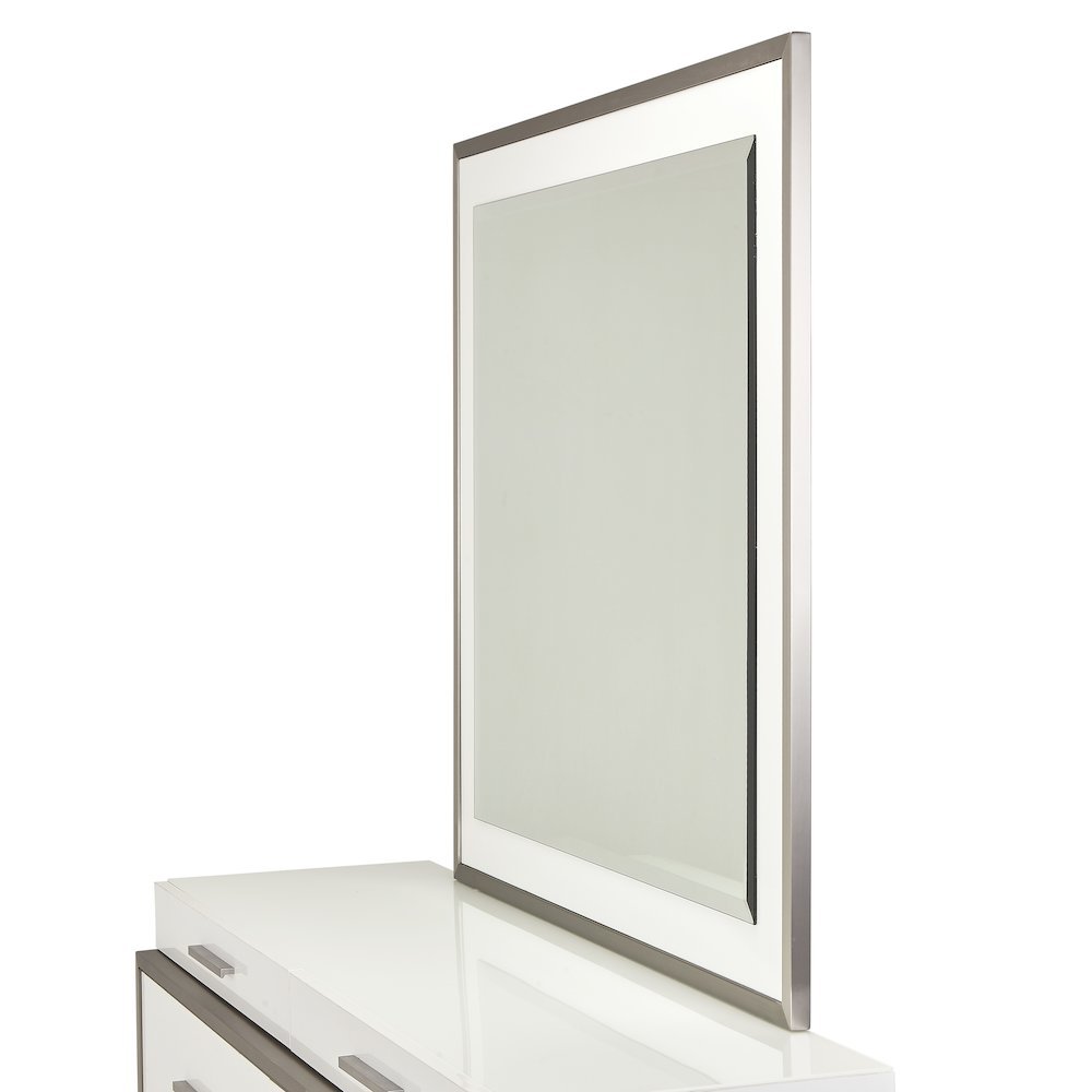 Marquee Dresser with Mirror - Cloud White