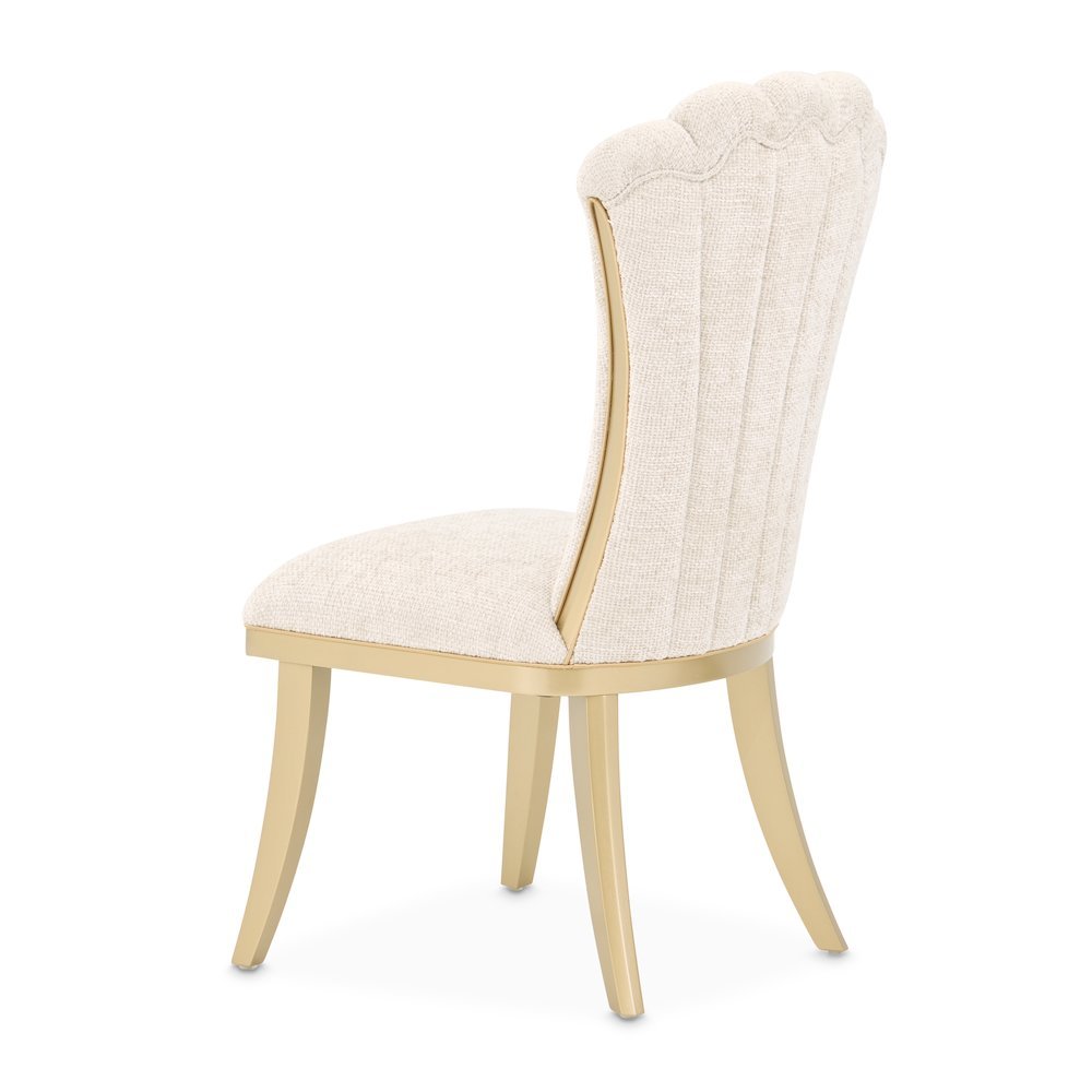 Fantosini Dining Side Chair, Set of 2 - Natural/Gold