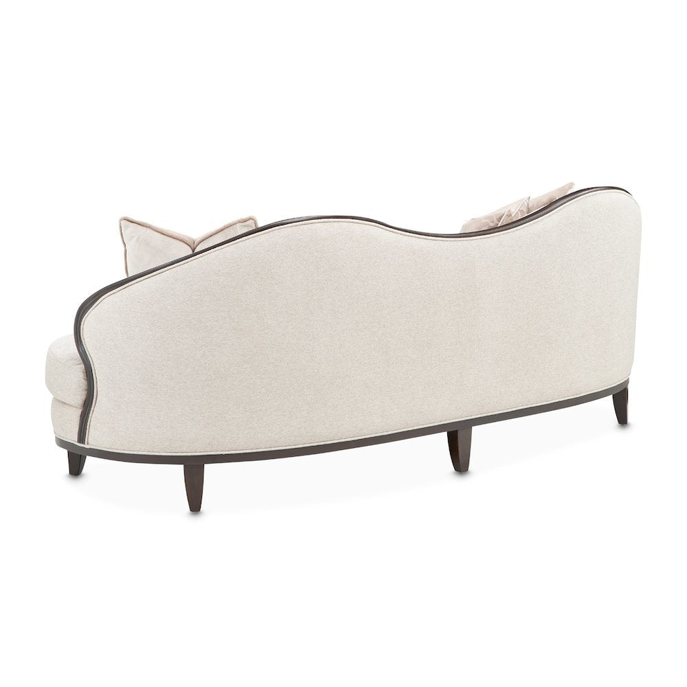 Camellia Field Chenille Sofa - Linen/Warm Pecan