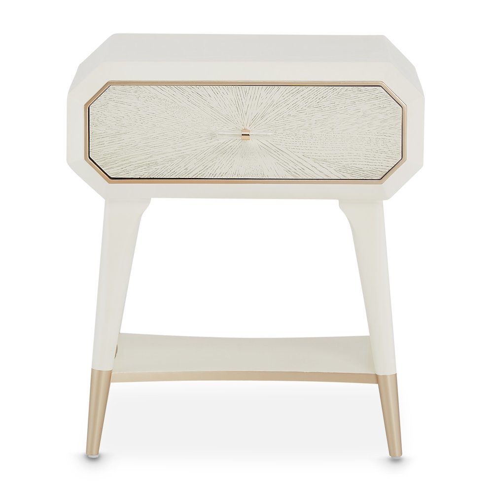 La Rachelle 1-Drawer Nightstand - Champagne