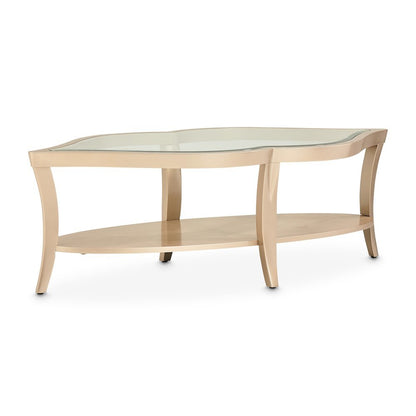 Elegant Wood and Glass Table - Unique Glass Top Coffee Table Design
