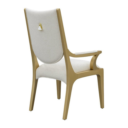 Scotts Square Dining Arm Chair - Light Champagne