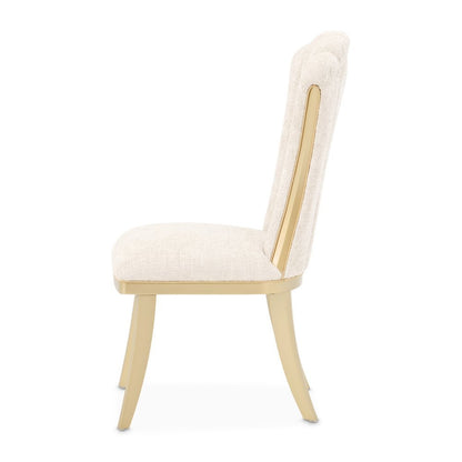 Fantosini Dining Side Chair, Set of 2 - Natural/Gold