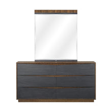 Kayner Dresser with Mirror - Charcoal