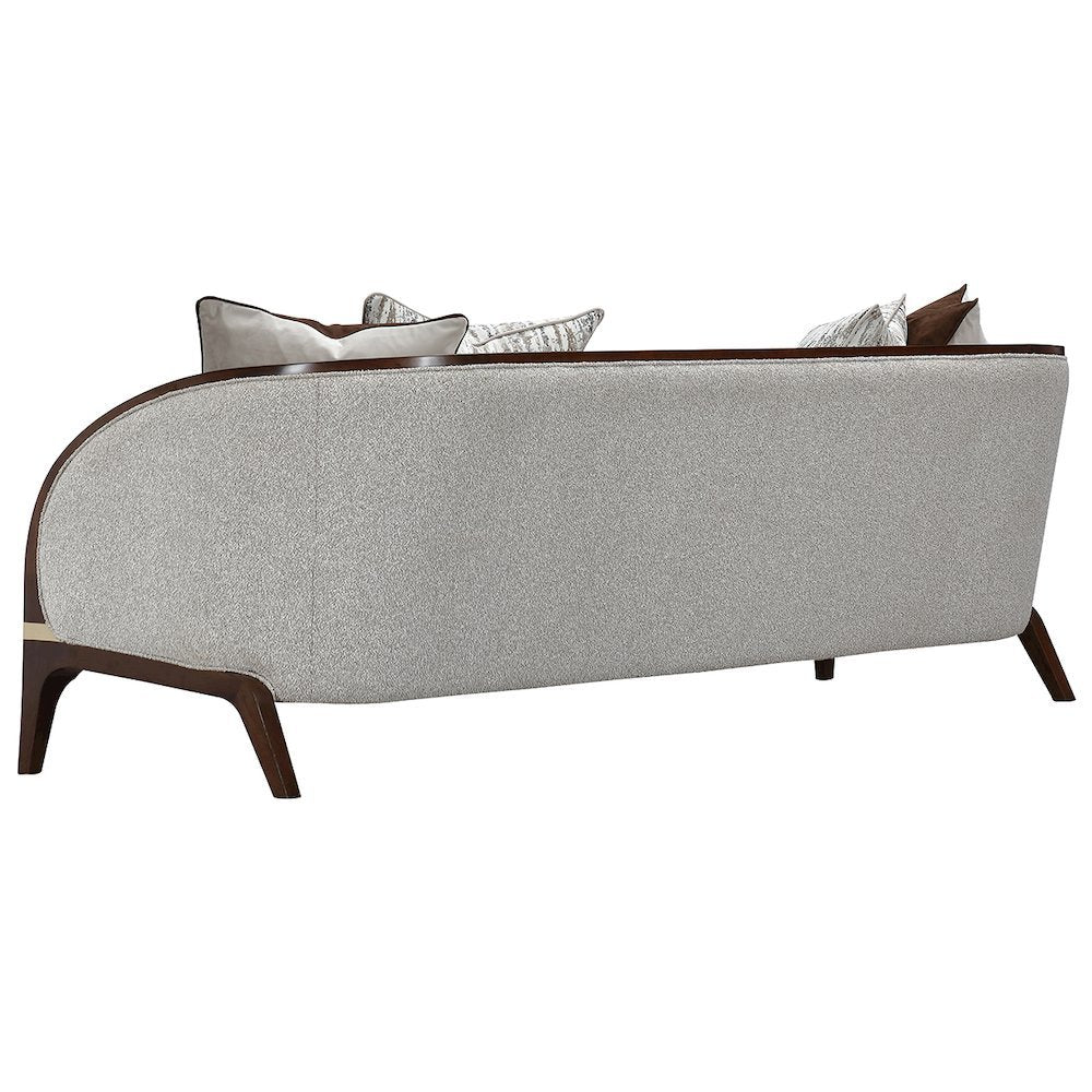Houston Sofa - Pebble/Walnut