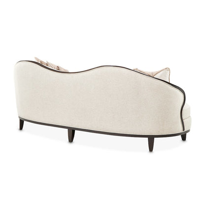 Camellia Field Chenille Sofa - Linen/Warm Pecan