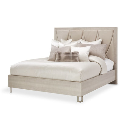 Marin Eastern King Panel Bed - Greige