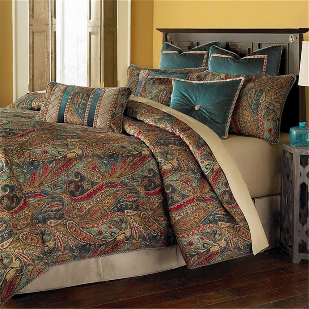 Seville 9-Piece Queen Comforter Set - Honey