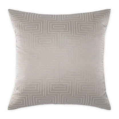 GLAMtastic Casey 19" Square Pillow, Set of 2 - Silver