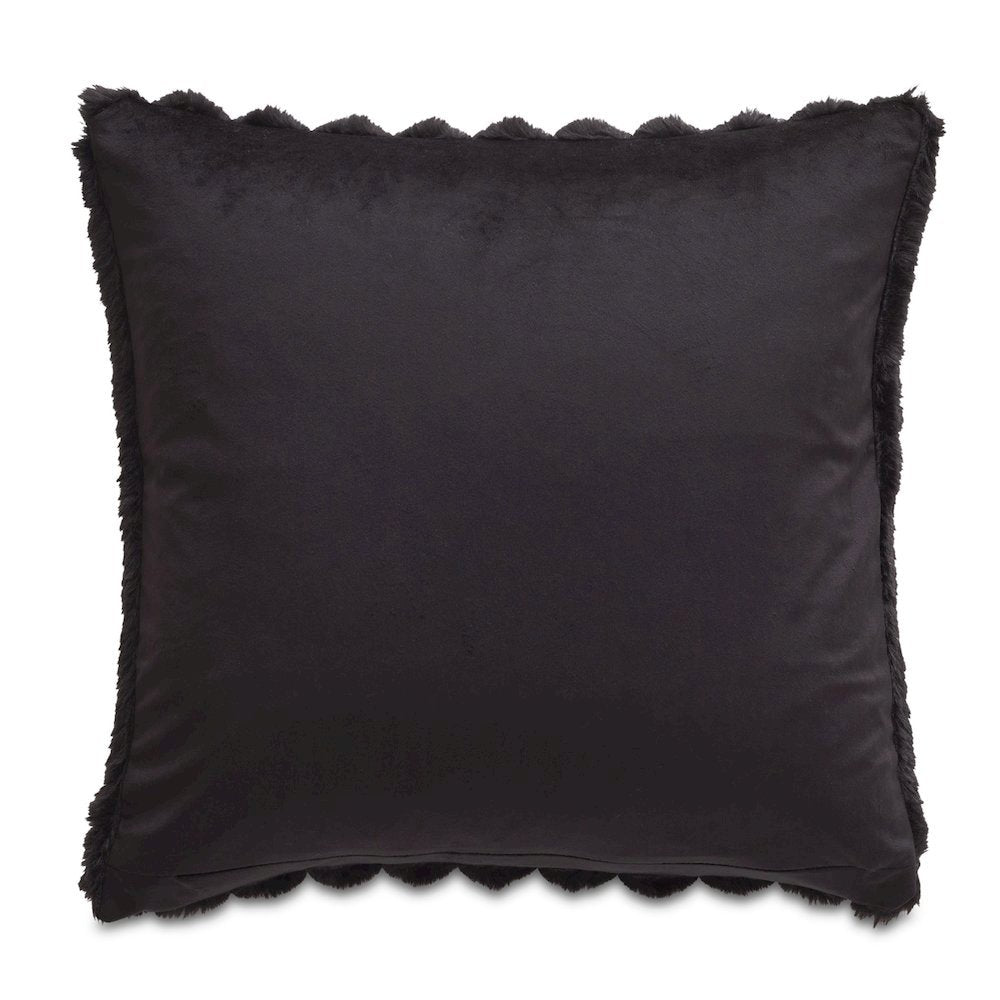 Parker 20" Square Throw Pillow - Onyx