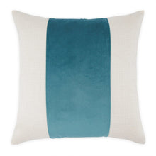 Caleb 21" Square Throw Pillow, Set of 2 - Cloud/Peacock