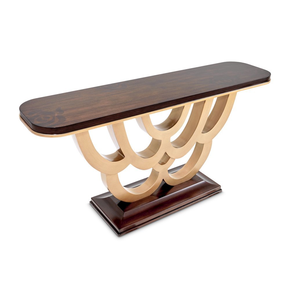 Camellia Field Console Table - Warm Pecan