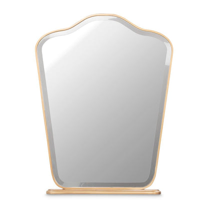 Camellia Field Vanity Mirror - Antique Gold