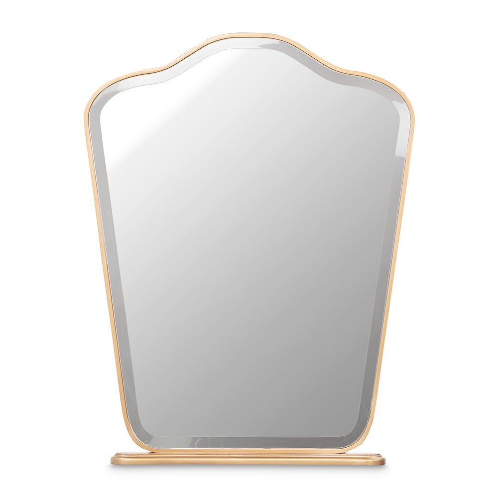 Camellia Field Vanity Mirror - Antique Gold