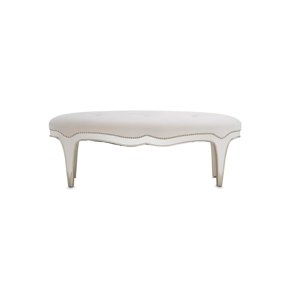 London Place Bed Bench - Creamy Pearl