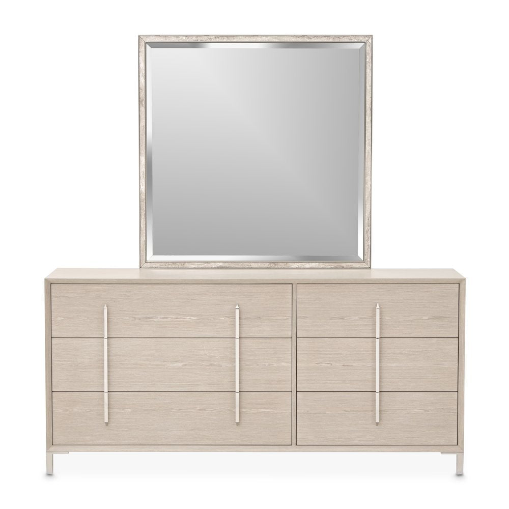 Lotus Bay Large Dresser with Mirror - Sand
